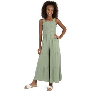 image:imageSpeechless Girls Sleeveless Smocked Back Wide Leg JumpsuitSage