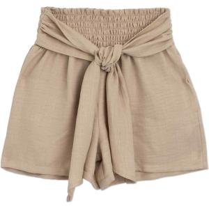 image:imageSpeechless Girls High Rise Elastic Waist Culotte Shorts with Tie BeltKhaki