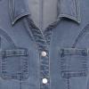 image:imageSpeechless Girls Cap Sleeve Button Down Denim DressDenim Blue