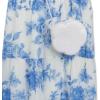 image:imageSpeechless Girls Flutter Sleeve Chiffon Maxi DressIvoryBlue Floral