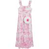 image:imageSpeechless Girls Flutter Sleeve Chiffon Maxi DressIvoryPink