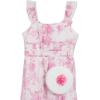 image:imageSpeechless Girls Flutter Sleeve Chiffon Maxi DressIvoryPink