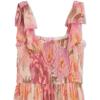 image:imageSpeechless Girls Sleeveless Printed Mesh Tiered Maxi DressCoralPink Floral