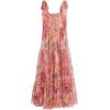 image:imageSpeechless Girls Sleeveless Printed Mesh Tiered Maxi DressCoralPink Floral
