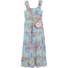 image:imageSpeechless Girls Flutter Sleeve Chiffon Maxi DressAquaMulti Floral