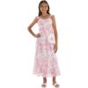 image:imageSpeechless Girls Flutter Sleeve Chiffon Maxi DressIvoryPink