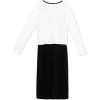 image:imageSpeechless Girls 2piece Midi Dress  Long Sleeve Sweater with Bow Detail Over Solid Black Sleeveless DressIvoryBlack