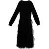 image:imageSpeechless Girls 2piece Tween Party Dress  Long Sleeve Sweater and Sleeveless Maxi Dress with Tulle Corkscrew SkirtBlack