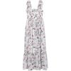 image:imageSpeechless Girls Butterfly Print Bow Shoulder Tiered Maxi Dress with SunglassesIvoryMulti