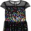 image:imageSpeechless Girls Cap Sleeve Sequined Party DressBlack