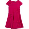 image:imageSpeechless Girls Cap Sleeve Techno Scuba 3D Flower Applique Party DressFuchsia