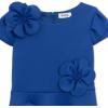 image:imageSpeechless Girls Cap Sleeve Techno Scuba 3D Flower Applique Party DressRoyal Blue