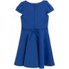 image:imageSpeechless Girls Cap Sleeve Techno Scuba 3D Flower Applique Party DressRoyal Blue