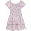 image:imageSpeechless Girls Flutter Sleeve Bubble Crepe Drop Waist DressPeriwinkleCoral