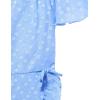 image:imageSpeechless Girls Flutter Sleeve Chiffon Dress and HeadbandPeriwinkle