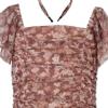 image:imageSpeechless Girls Flutter Sleeve Drop Waist Ruched Party DressRoseTaupe