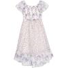 image:imageSpeechless Girls Flutter Sleeve Midi Dress and PurseIvoryLilac