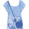 image:imageSpeechless Girls Flutter Sleeve Midi Dress and PurseWhiteBlue