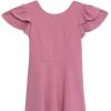 image:imageSpeechless Girls Flutter Sleeve Skater DressMauve