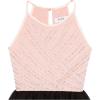 image:imageSpeechless Girls Halter Neck Fit and Flare Party DressBlushBlack