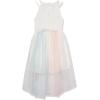 image:imageSpeechless Girls High Neck Party Dress with Mesh SkirtIvoryBlush