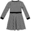 image:imageSpeechless Girls Long Sleeve Fit and Flare Knit DressBlackIvory