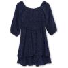 image:imageSpeechless Girls Long Sleeve Jacquard Clip Dot Party DressNavy