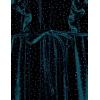 image:imageSpeechless Girls Long Sleeve Stretch Velvet DressTealSparkle
