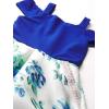 image:imageSpeechless Girls Off The Shoulder High Low Party DressBlueIvory