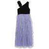image:imageSpeechless Girls One Shoulder Maxi Corkscrew Party DressBlackLilac