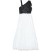 image:imageSpeechless Girls One Shoulder Maxi Formal Party DressBlackIvory