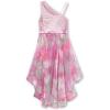 image:imageSpeechless Girls One Shoulder Shimmer Midi Dress with Bow AccentGreyPink