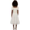image:imageSpeechless Girls Puff Sleeve Square Neck Smocked Floral Midi DressIvory