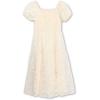 image:imageSpeechless Girls Puff Sleeve Square Neck Smocked Floral Midi DressIvory