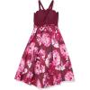 image:imageSpeechless Girls Scalloped Neck HighLow Party DressWineFloral