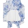 image:imageSpeechless Girls Short Sleeve Asymmetrical Hem Party DressOff WhiteBlue