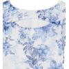image:imageSpeechless Girls Short Sleeve Asymmetrical Hem Party DressOff WhiteBlue