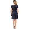 image:imageSpeechless Girls Short Sleeve Knit Boucle Party DressNavy