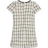 image:imageSpeechless Girls Short Sleeve Plaid Boucle DressIvoryBlack