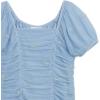 image:imageSpeechless Girls Short Sleeve Shirred Power Mesh Party DressPeriwinkle