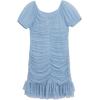 image:imageSpeechless Girls Short Sleeve Shirred Power Mesh Party DressPeriwinkle
