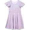 image:imageSpeechless Girls Short Sleeve Sparkly Fit and Flare Party DressLilac