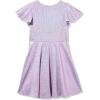 image:imageSpeechless Girls Short Sleeve Sparkly Fit and Flare Party DressLilac