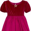image:imageSpeechless Girls Short Sleeve Velvet Bodice and Satin Bubble Skirt Party DressFuchsia