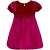 image:imageSpeechless Girls Short Sleeve Velvet Bodice and Satin Bubble Skirt Party DressFuchsia