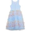 image:imageSpeechless Girls Sleeveless 3D Butterfly Maxi Party DressBluePastel
