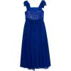 image:imageSpeechless Girls Sleeveless Bow Shoulder Sequin Chiffon WalkThrough Party DressCobalt