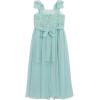 image:imageSpeechless Girls Sleeveless Bow Shoulder Sequin Chiffon WalkThrough Party DressSeafoam
