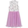image:imageSpeechless Girls Sleeveless Caviar Glitter Mesh Tulle Party DressIvorylavendar