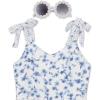 image:imageSpeechless Girls Sleeveless Chiffon Maxi Tiered Dress with SunglassesIvoryBlue